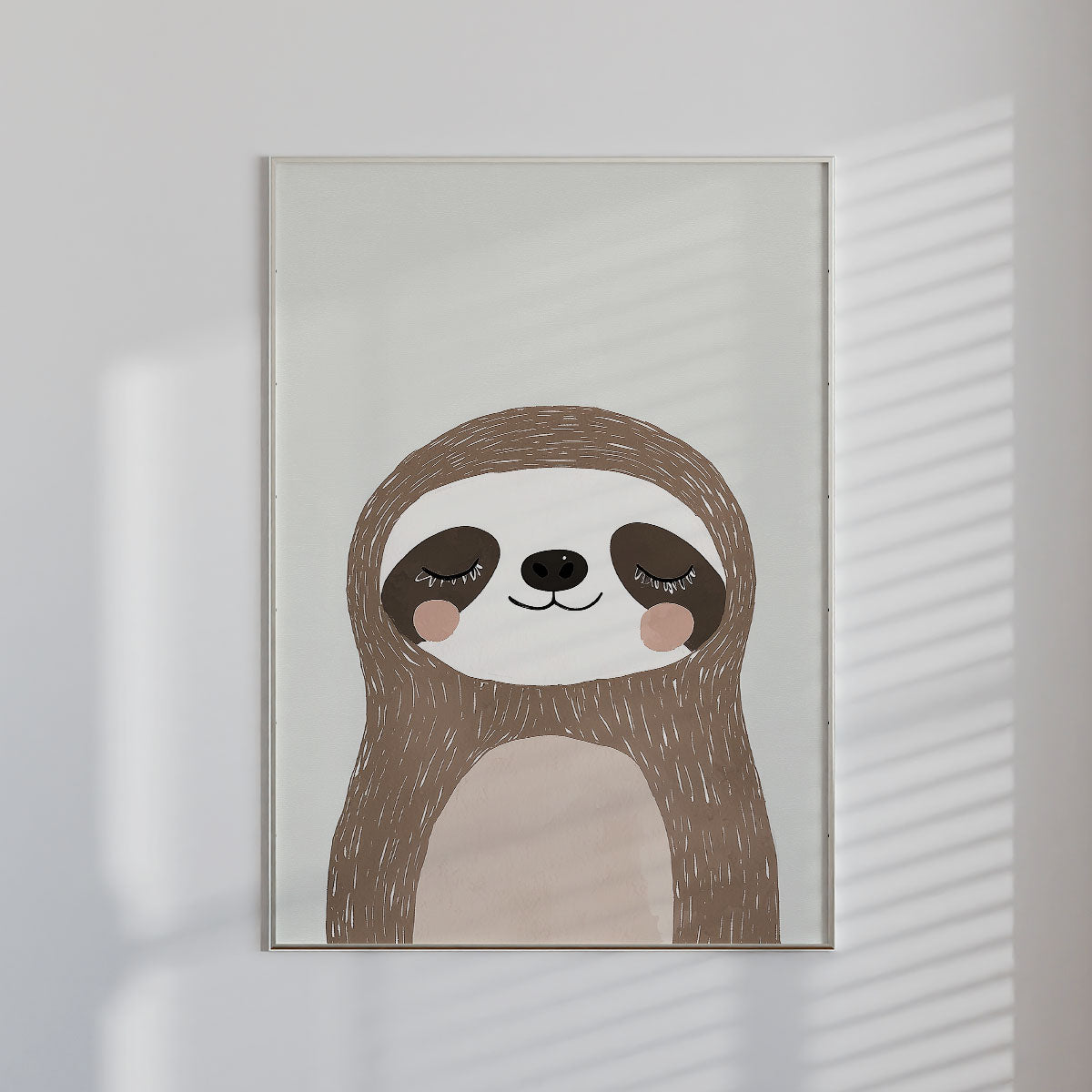Sloth Wall print