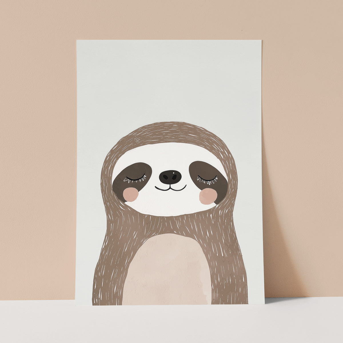 Sloth Wall print