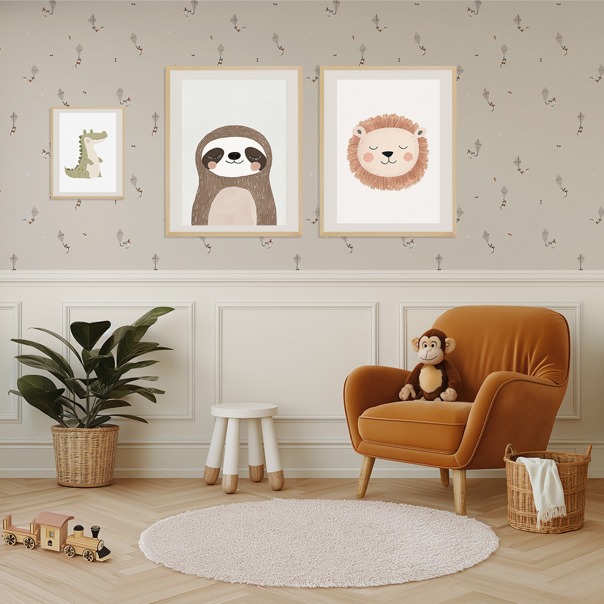 Crocodile Wall print