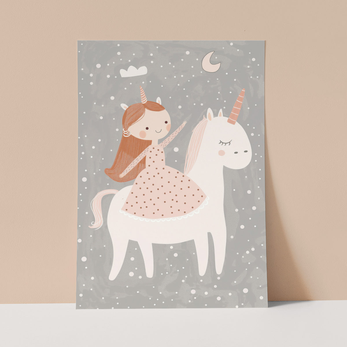 Princess & Unicorn Wall print