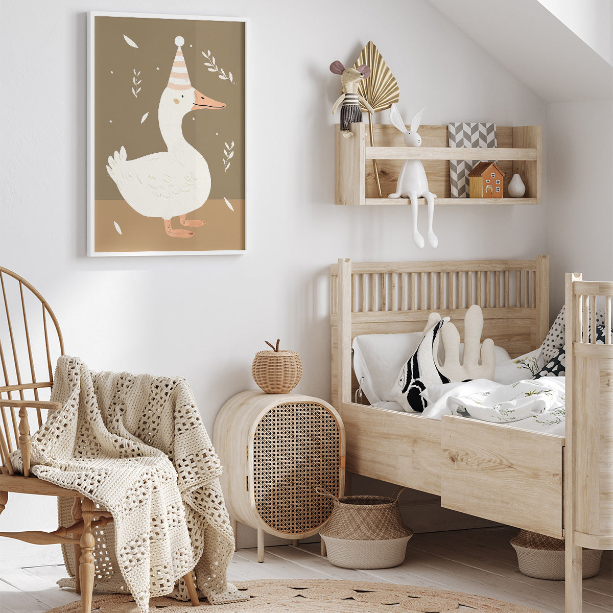 Birthday Duck Wall print