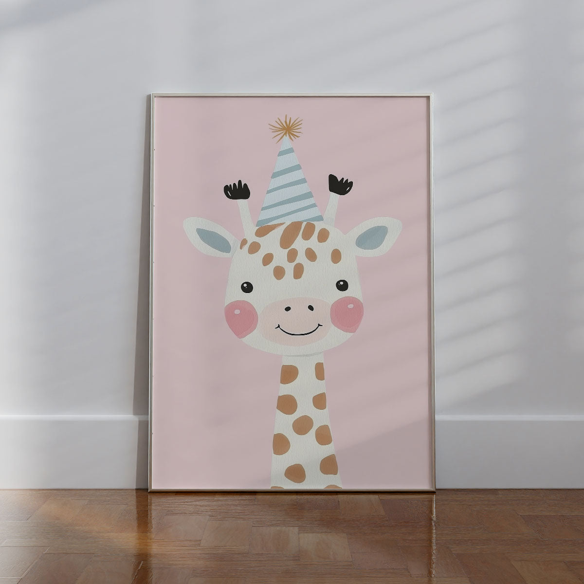 Birthday Giraffe Wall print