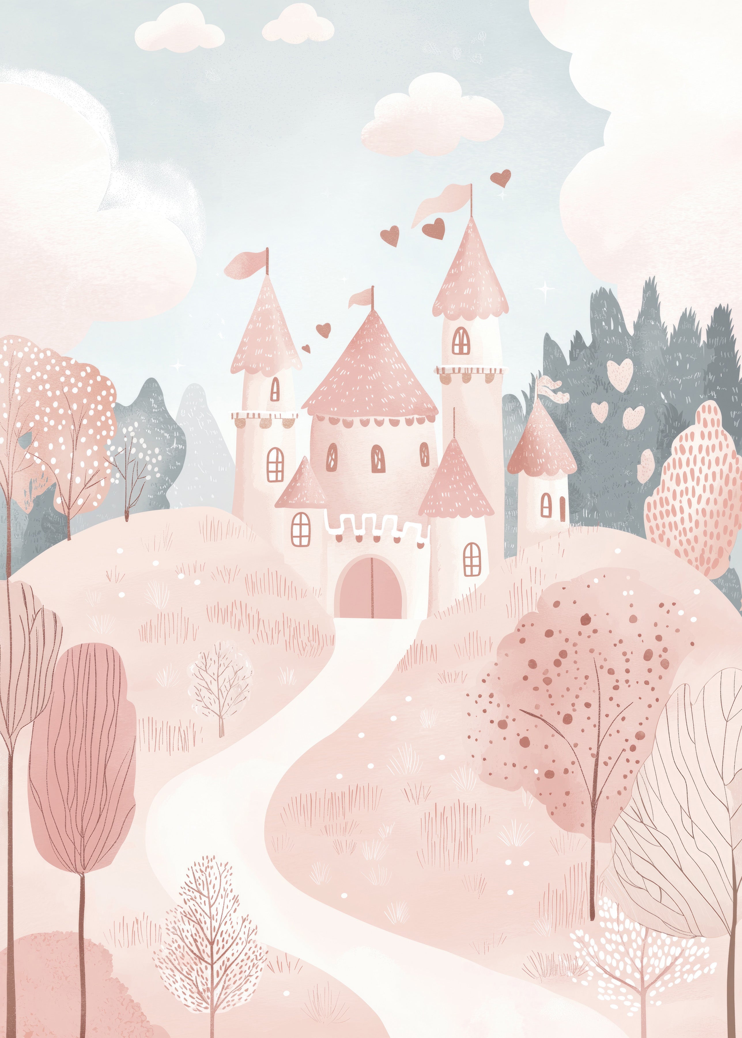 Castle Wall print