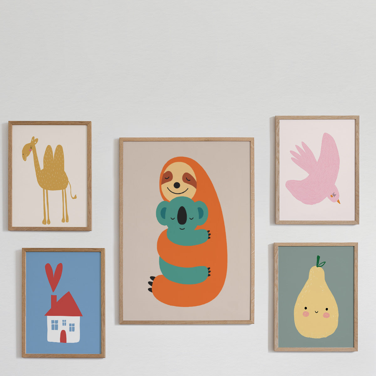Pink Bird Wall print